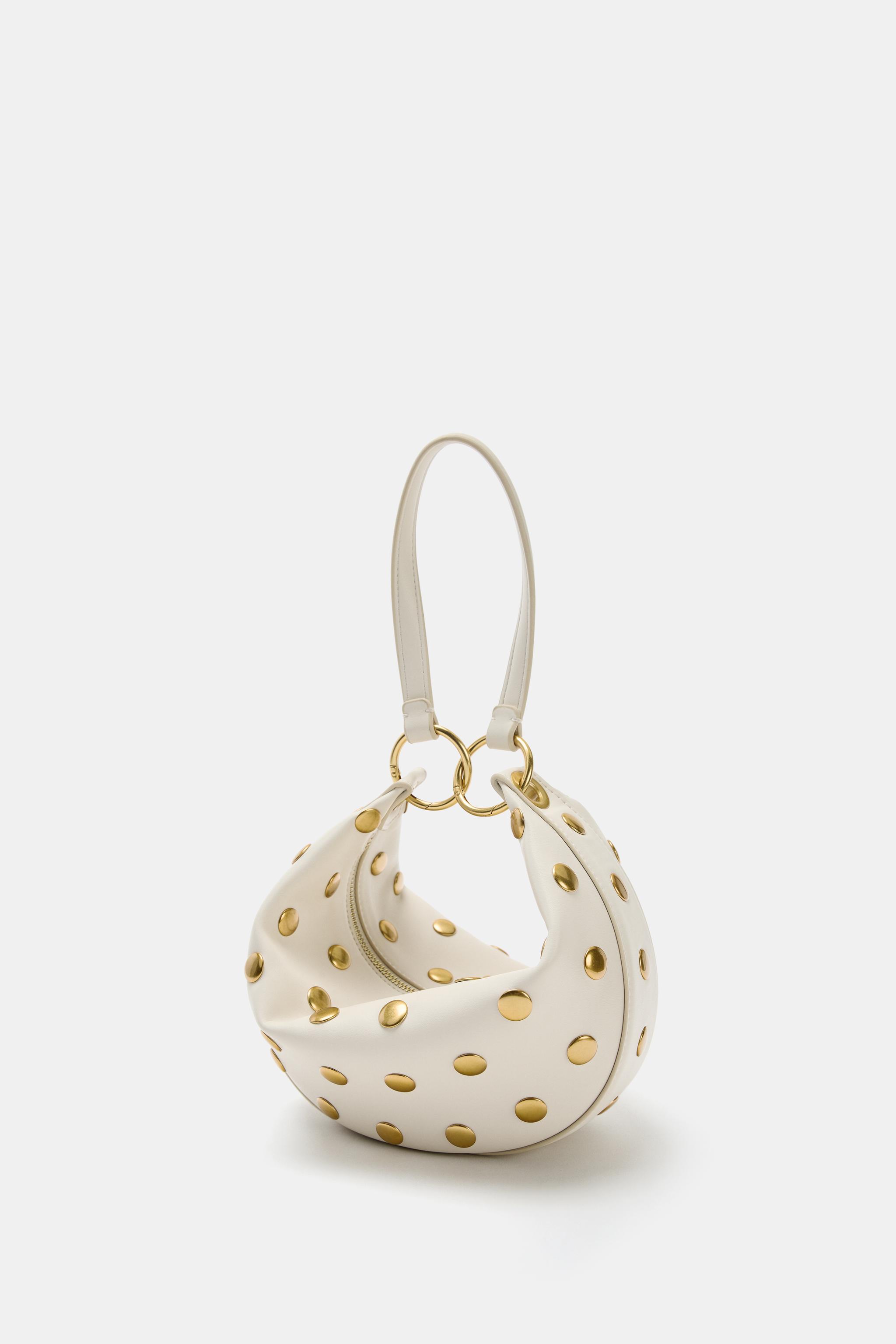 STUDDED SHOULDER BAG